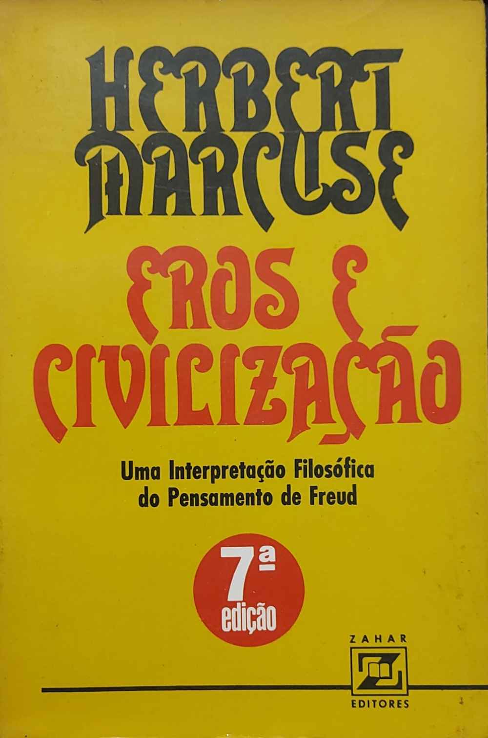 Capa de Eros e civilização: uma interpretação filosófica do pensamento de Freud Herbert Marcuse 